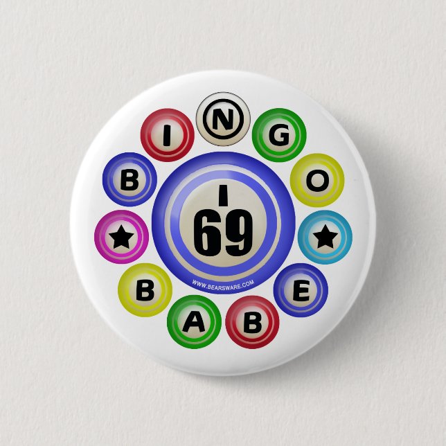 Badge Rond 5 Cm Bébé du bingo-test I69 (Devant)