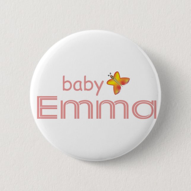 Badge Rond 5 Cm Bébé Emma (Devant)
