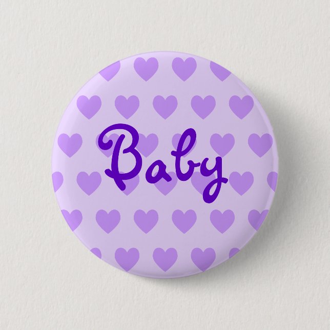 Badge Rond 5 Cm Bébé en pourpre (Devant)