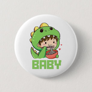 Badge Rond 5 Cm bébé godzilla