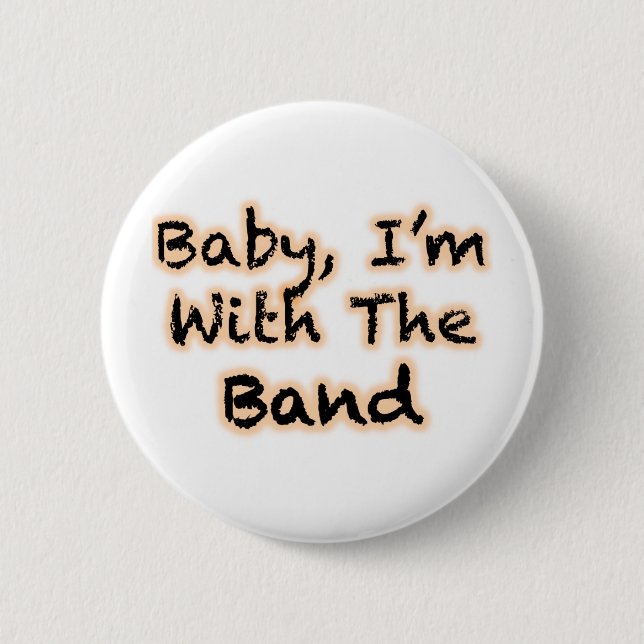Badge Rond 5 Cm Bébé, je suis avec la bande (Devant)