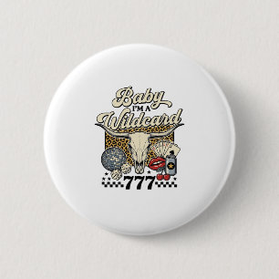 Badge Rond 5 Cm Bébé je suis un joker Chemise de casino western vi