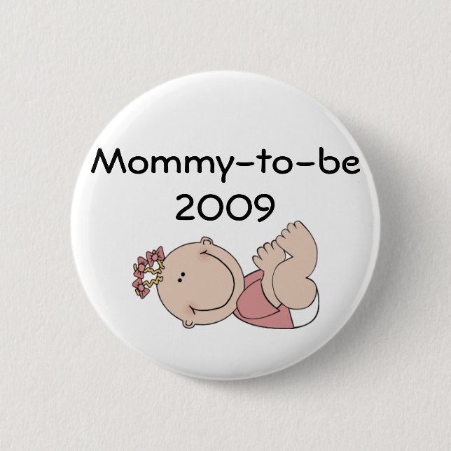 Badge Rond 5 Cm bébé, Mommy-to-be2009 (Devant)