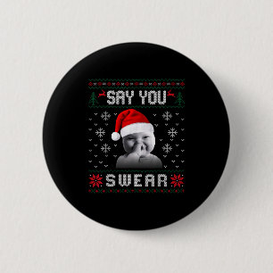 Badge Rond 5 Cm Bébé qui rit drôle Ai Bébé Mème Brainrot Noël laid