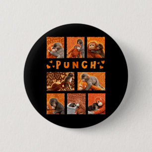 Badge Rond 5 Cm Bébé singe frappe maman singe câlins enfants homme