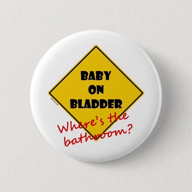 Badge Rond 5 Cm Bébé sur la vessie (Devant)