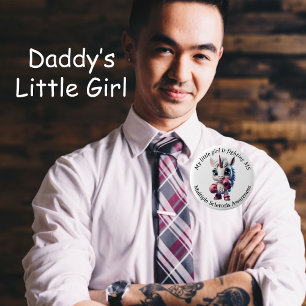 Badge Rond 5 Cm Bébé Unicorne, Fille, Enfant Sclérose en plaques B