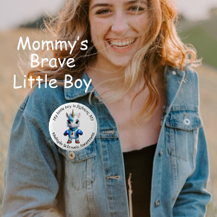 Badge Rond 5 Cm Bébé Unicorne, Garçon, Enfant Sclérose en plaques