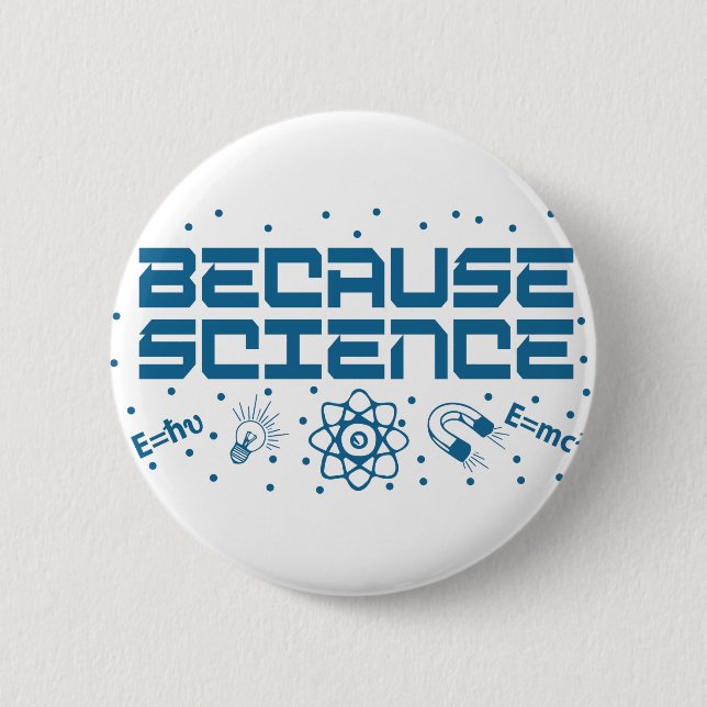 Badge Rond 5 Cm Because (Devant)