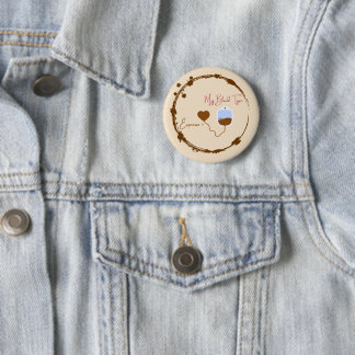 Badge Rond 5 Cm Because you're 90% espresso and everyone knows it.
