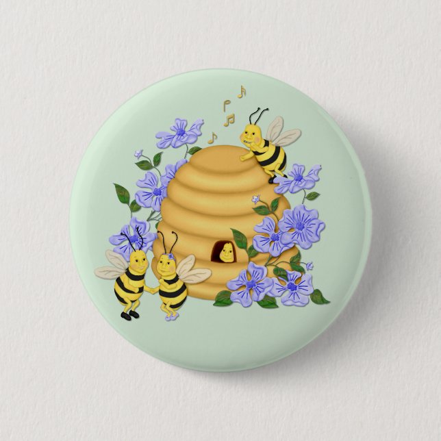 Badge Rond 5 Cm Bee Dance (Devant)