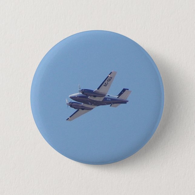 Badge Rond 5 Cm Beech B90 King Air (Devant)