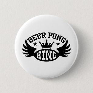 Badge Rond 5 Cm Beer Pong King