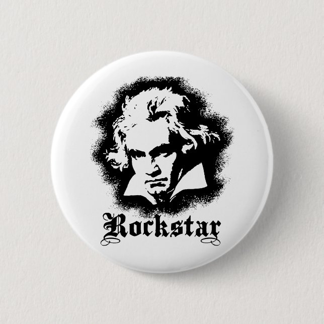 Badge Rond 5 Cm Beethoven (Devant)