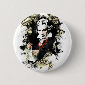 Badge Rond 5 Cm Beethoven
