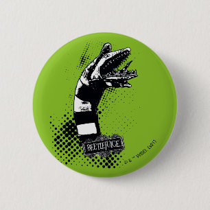 Badge Rond 5 Cm Beetlejuice   Sandworm Illustration