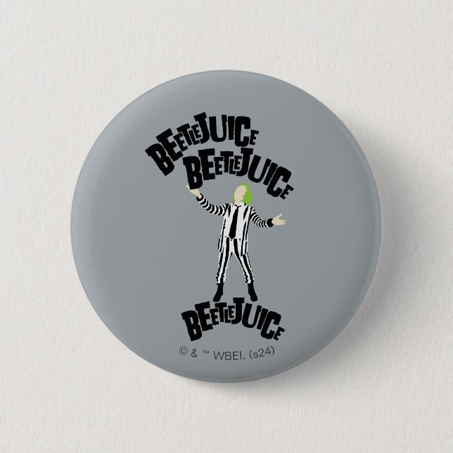 Badge Rond 5 Cm Beetlejus Beetlejus Beetlejus (Devant)