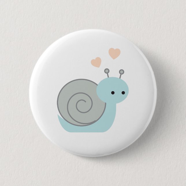 Badge Rond 5 Cm Bel escargot (Devant)