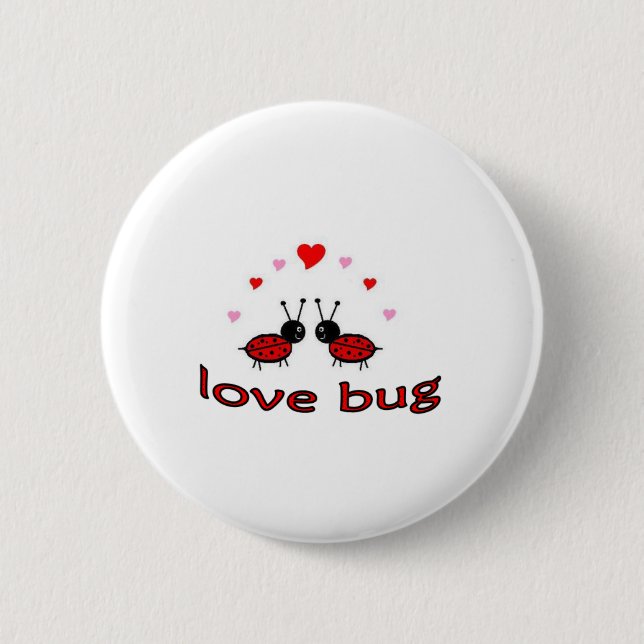 Badge Rond 5 Cm Bel insecte d'amour (Devant)