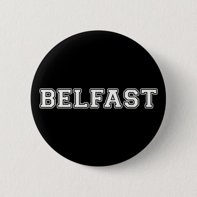 Badge Rond 5 Cm Belfast (Devant)