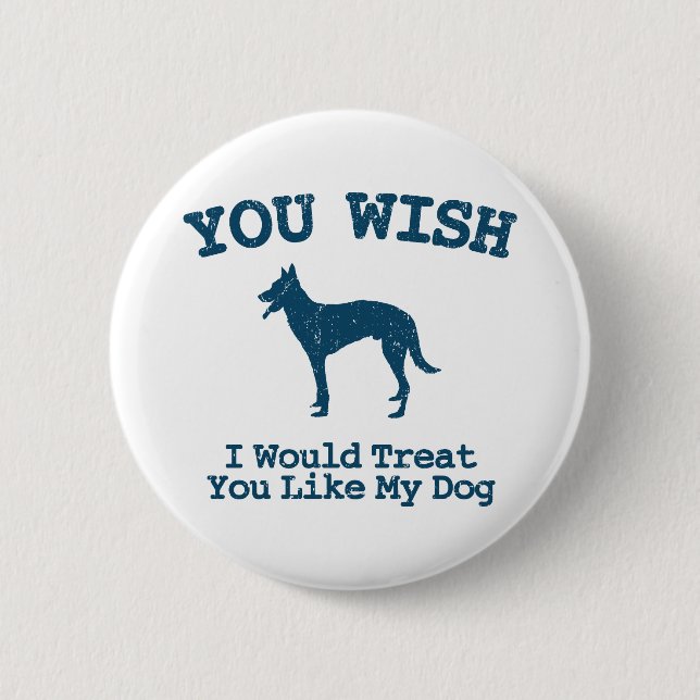 Badge Rond 5 Cm Belge Malinois (Devant)