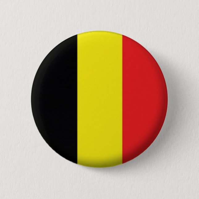 BADGE ROND 5 CM BELGIQUE PANNEAU DE RETOUR DU NIP (Devant)