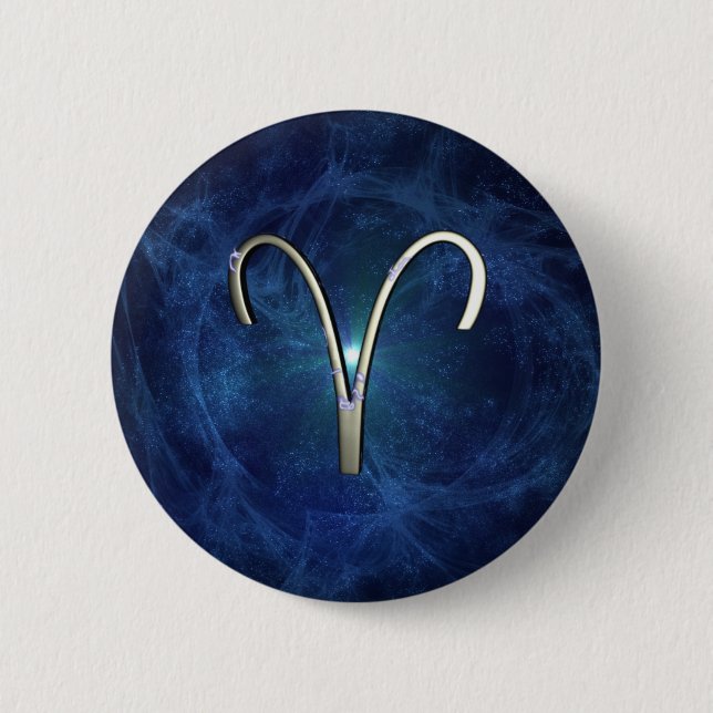 Badge Rond 5 Cm Bélier (Devant)