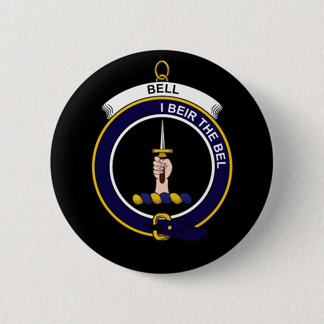 Badge Rond 5 Cm Bell - le clan Crest (Devant)