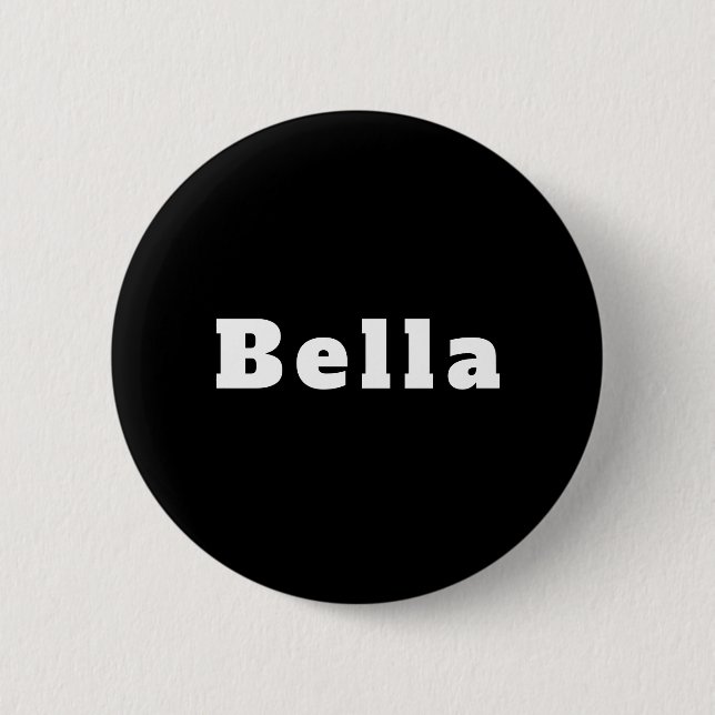 Badge Rond 5 Cm Bella (Devant)