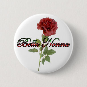 Badge Rond 5 Cm Bella Nonna (belle grand-mère italienne)