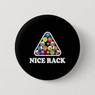 Badge Rond 5 Cm Belle Billard en rack T Chemise