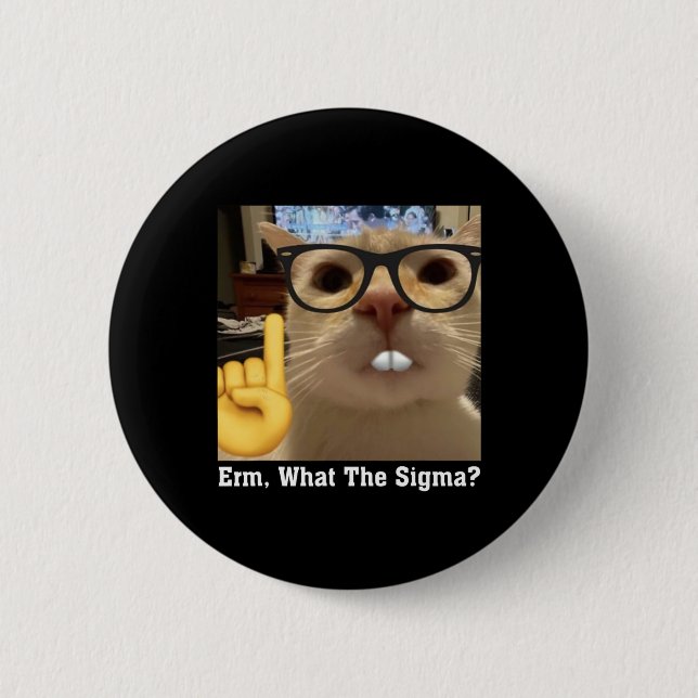 Badge Rond 5 Cm Belle Chat Mème Clic Art Cute Kitten Erm (Devant)