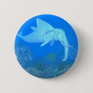 Badge Rond 5 Cm Belle éléphant de baleine hybride