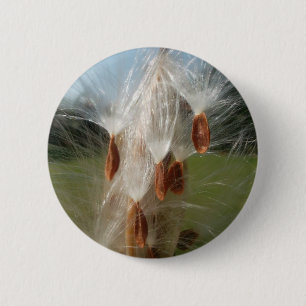 Badge Rond 5 Cm Belle Magie Milkweed : Une conception de vol Skywa