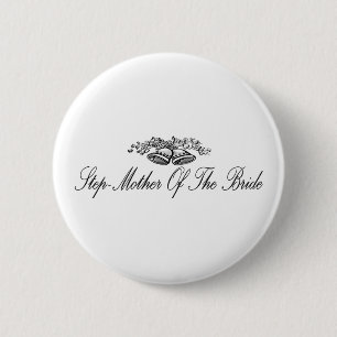 Badge Rond 5 Cm Belle-mère du bouton de jeune mariée