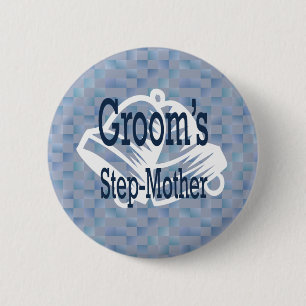 Badge Rond 5 Cm Belle-mère du bouton de marié