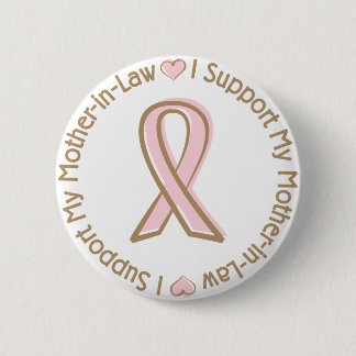 Badge Rond 5 Cm Belle-mère rose de soutien de cancer du sein de