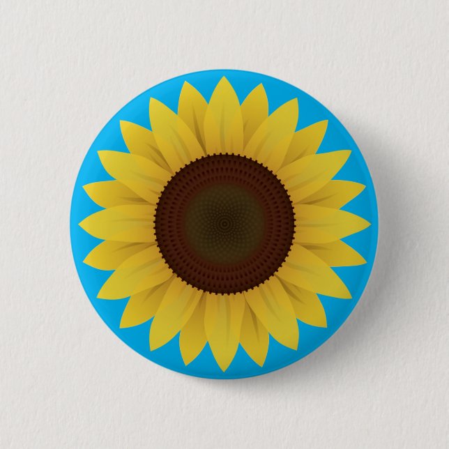 Badge Rond 5 Cm Belle tournesol d'été (Devant)