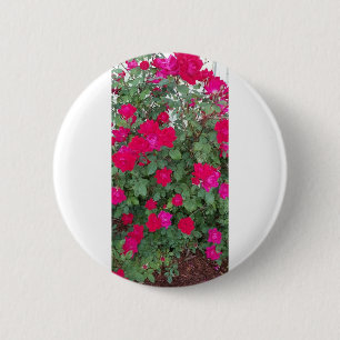 Badge Rond 5 Cm Belles Fleurs