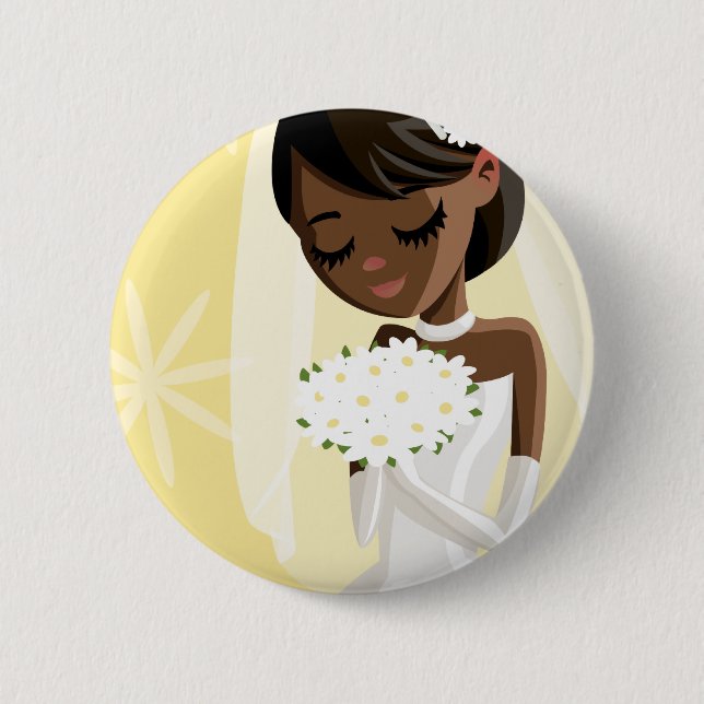 Badge Rond 5 Cm Belles jeunes mariées (Devant)