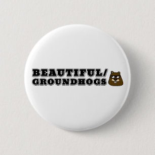 Badge Rond 5 Cm Belles/marmottes
