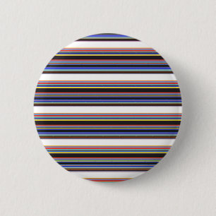 Badge Rond 5 Cm Belles rayures bleues noires