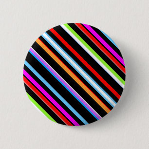 Badge Rond 5 Cm Belles rayures colorées