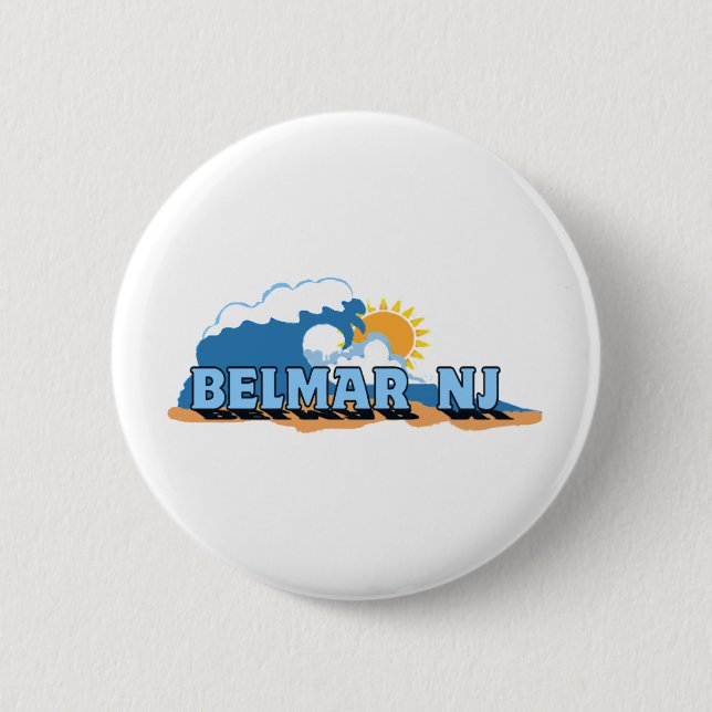 Badge Rond 5 Cm Belmar. (Devant)