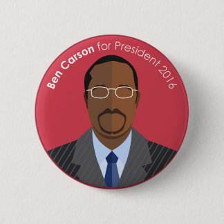 Badge Rond 5 Cm Ben Carson 2016 pour le bouton de coutume de