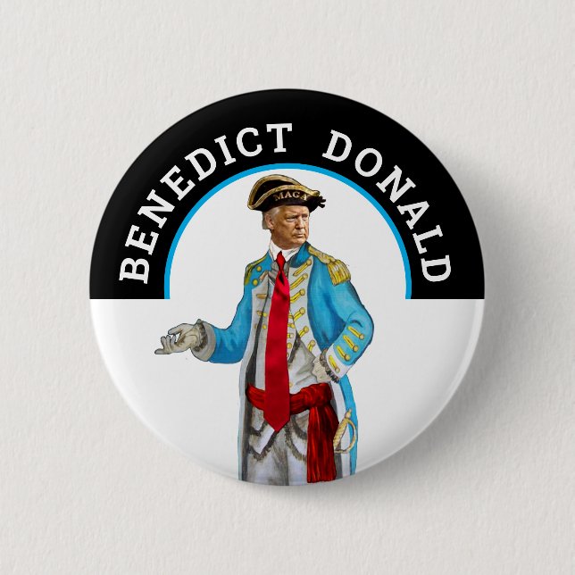 Badge Rond 5 Cm Benedict Donald (Devant)