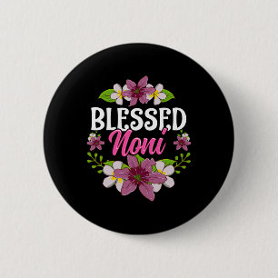 Badge Rond 5 Cm Béni Noni Chemise Mères Jour Cute Floral Cadeau