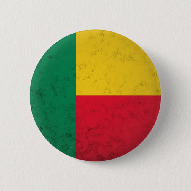 Badge Rond 5 Cm Bénin (Devant)
