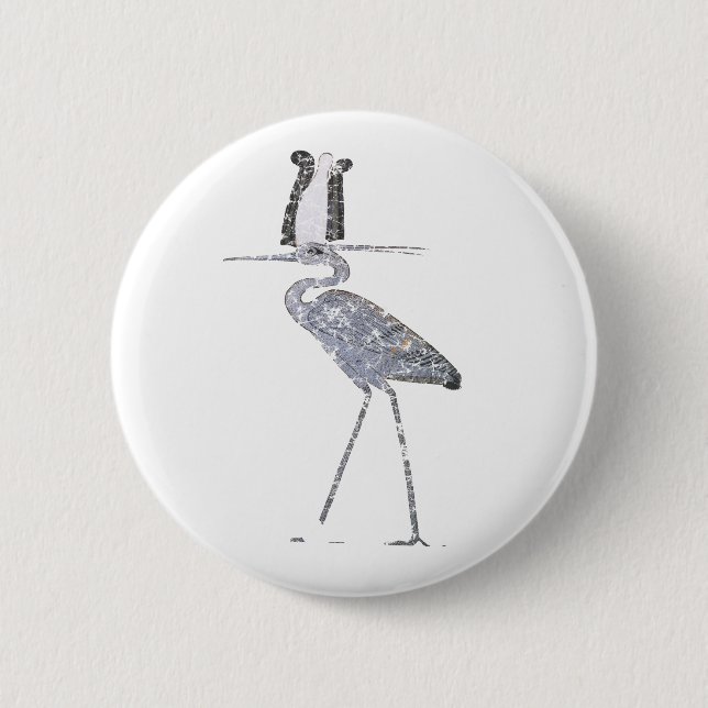 Badge Rond 5 Cm Benu Bird (Devant)