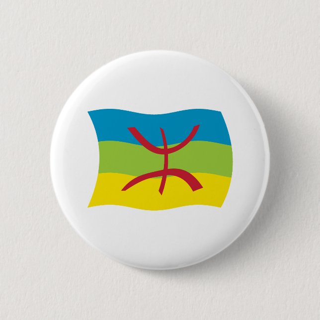 Badge Rond 5 Cm Berber People Flag Button (Devant)